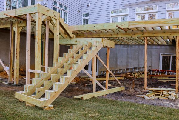 Deck Post Replacement in Mason