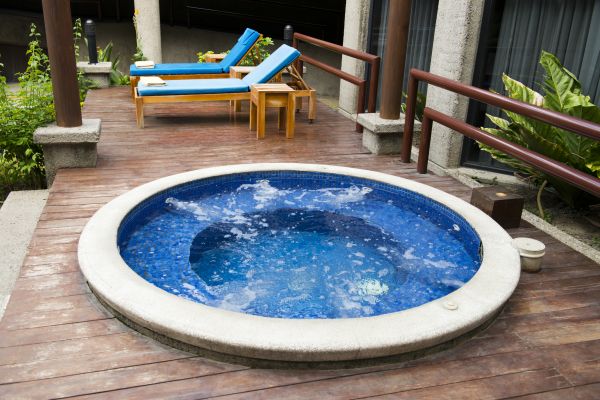 Hot Tub Deck Construction in Mason
